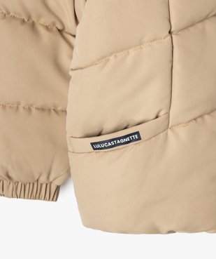 Blouson doublé polaire à capuche et manches amovibles garçon - LuluCastagnette vue3 - LULUCASTAGNETTE - GEMO