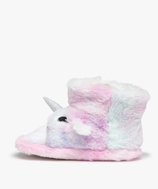 Chaussons montants en forme de licorne fille vue3 - GEMO (ENFANT) - GEMO