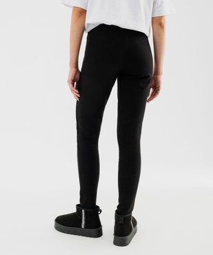 Leggings avec zips décoratifs femme vue3 - GEMO(FEMME PAP) - GEMO