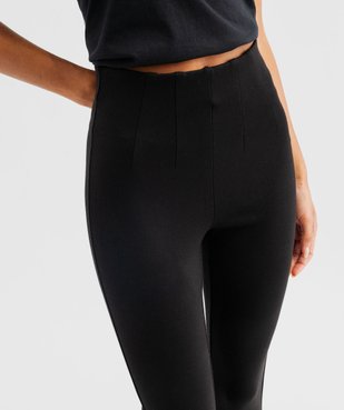 Pantalon legging en maille épaisse et extensible à taille haute femme vue4 - GEMO(FEMME PAP) - GEMO