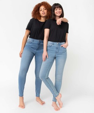 Jean femme coupe skinny taille haute vue1 - GEMO 4G FEMME - GEMO