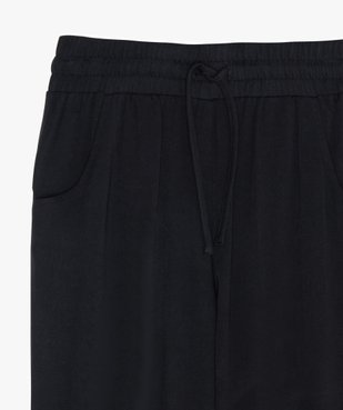 Pantalon fille fluide avec bas de jambes resserrés vue2 - GEMO (JUNIOR) - GEMO