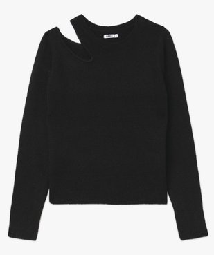 Pull à col rond avec découpe sur une épaule femme vue4 - GEMO(FEMME PAP) - GEMO