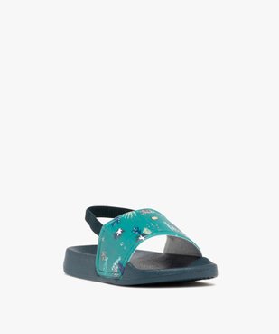 Mules de piscine garçon à bride talon élastique motif aquatique vue2 - GEMO (ENFANT) - GEMO