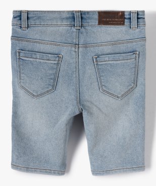 Bermuda fille en jean extensible vue3 - GEMO (ENFANT) - GEMO