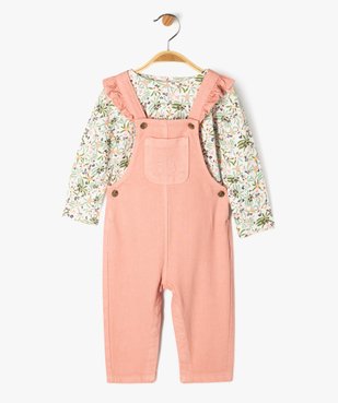 Ensemble 2 pièces bébé fille tee-shirt et salopette - LuluCastagnette vue2 - LULUCASTAGNETTE - GEMO