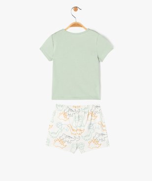 Pyjashort 2 pièces avec motifs dinosaures bébé garçon  vue5 - GEMO 4G BEBE - GEMO