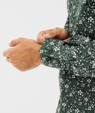 Chemise à motif fleuris homme vue4 - GEMO 4G HOMME - GEMO