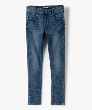 Jean garçon coupe skinny avec taille ajustable vue2 - GEMO (JUNIOR) - GEMO