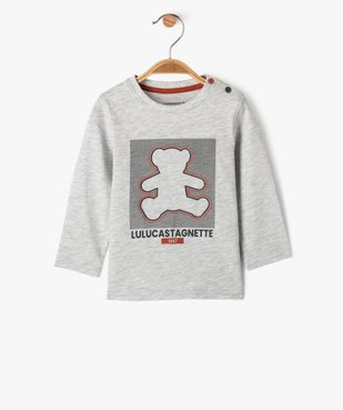 Tee-shirt manches longues imprimé en coton bébé garçon - LuluCastagnette vue1 - LULUCASTAGNETTE - GEMO