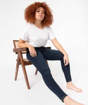 Jean femme coupe slim très extensible vue5 - GEMO 4G HOMME - GEMO