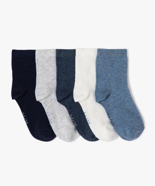 Chaussettes unies bébé (lot de 5) vue1 - GEMO 4G BEBE - GEMO