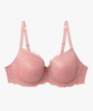 Soutien-gorge grande taille à armatures et coques fines  vue4 - GEMO(HOMWR FEM) - GEMO