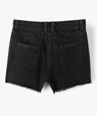 Short fille en jean ultra court taille haute vue5 - GEMO (JUNIOR) - GEMO