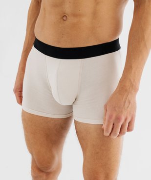 Boxers en coton stretch homme avec inscriptions (lot de 2) vue6 - GEMO 4G HOMME - GEMO