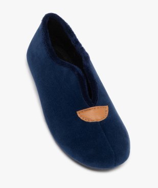 Chaussons enveloppants dessus velours femme vue5 - G'FLEX - GEMO