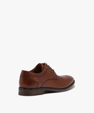 Derbies homme dessus en cuir uni à lacets ronds - Taneo vue5 - TANEO - GEMO