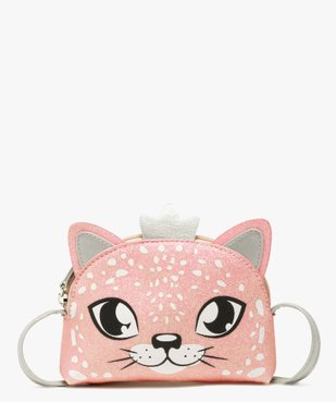 Sac bandoulière tête de chat à paillettes fille vue2 - GEMO (ENFANT) - GEMO