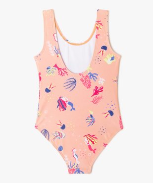 Maillot de bain 1 pièce imprimé et irisé fille vue3 - GEMO 4G FILLE - GEMO