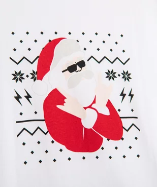 Tee-shirt à manches courtes avec motif Père Noël garçon vue3 - GEMO (JUNIOR) - GEMO