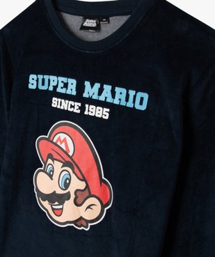 Pyjama en velours avec motif Mario garçon - Super Mario vue2 - MARIO - GEMO