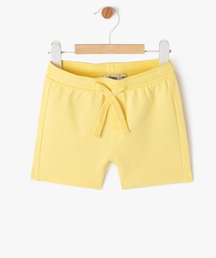 Short en maille avec ceinture bord-côte bébé garçon vue1 - GEMO(BEBE DEBT) - GEMO