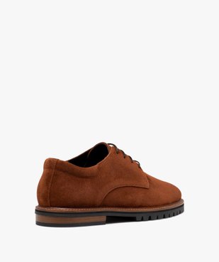 Derbies homme unis dessus cuir - Tanéo vue5 - TANEO - GEMO