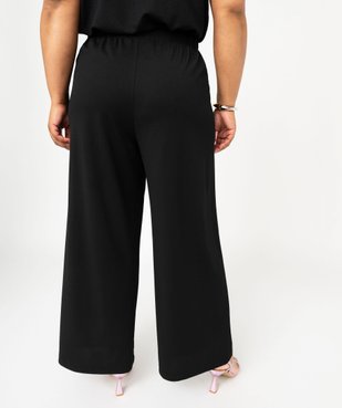 Pantalon fluide coupe large femme grande taille vue3 - GEMO (G TAILLE) - GEMO