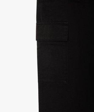 Pantalon cargo à coupe straight en toile de coton fille vue3 - GEMO (JUNIOR) - GEMO