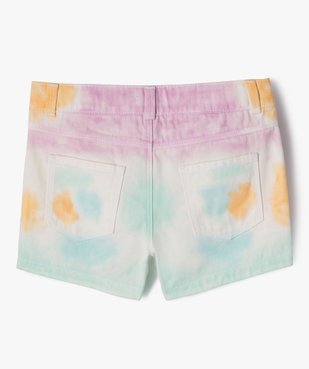 Short en coton à motifs tachetés fille vue3 - GEMO 4G FILLE - GEMO