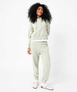 Sweat à capuche coupe courte femme vue5 - GEMO(FEMME PAP) - GEMO