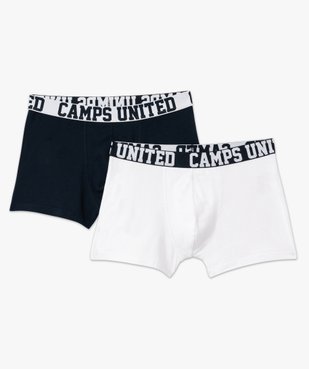 Boxer en coton stretch unis homme (lot de 2) - Camps United vue5 - CAMPS GEMO FOR GOOD - GEMO