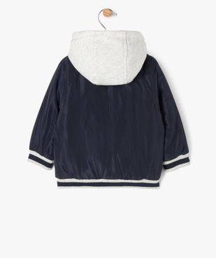 Blouson matelassé à capuche bébé garçon vue4 - GEMO 4G BEBE - GEMO