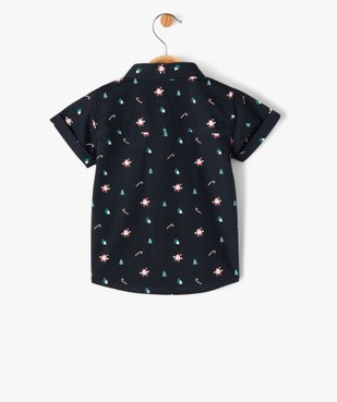 Chemise à manches courtes spécial Noël bébé garçon vue3 - GEMO(BEBE DEBT) - GEMO