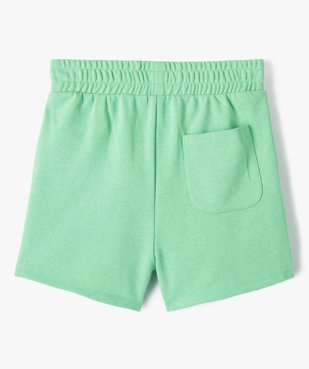 Short fille en maille avec large ceinture élastique vue4 - GEMO (JUNIOR) - GEMO