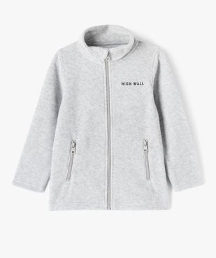 Sweat zippé à col montant en maille polaire garçon vue1 - GEMO (ENFANT) - GEMO