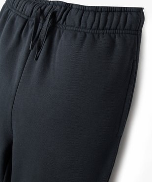 Pantalon de jogging uni avec taille élastique garçon vue2 - GEMO (JUNIOR) - GEMO