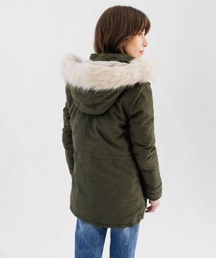 Parka à capuche et doublure chaude femme vue3 - GEMO(FEMME PAP) - GEMO