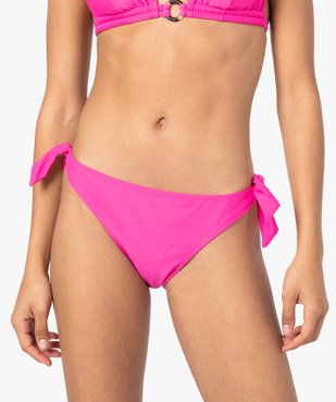 Bas de maillot de bain femme forme culotte vue1 - GEMO 4G FEMME - GEMO