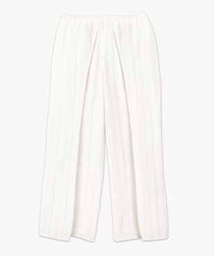 Pantalon de plage femme ample en crochet vue4 - GEMO (PLAGE) - GEMO