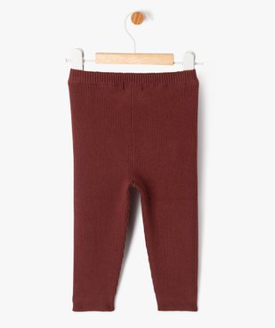 Pantalon en maille côtelée bébé fille vue4 - GEMO(BEBE DEBT) - GEMO