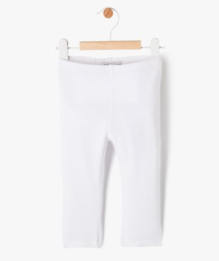 Legging long en coton stretch bébé fille vue1 - GEMO 4G BEBE - GEMO