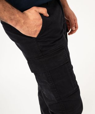 Pantalon cargo coupe straight en coton stretch homme vue2 - GEMO (HOMME) - GEMO