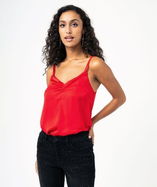 Blouse à bretelles en satin femme vue1 - GEMO(FEMME PAP) - GEMO