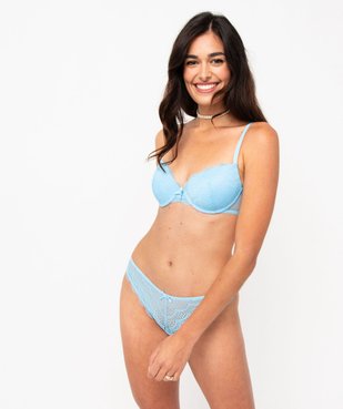 Soutien-gorge corbeille en dentelle à armatures vue4 - GEMO(HOMWR FEM) - GEMO