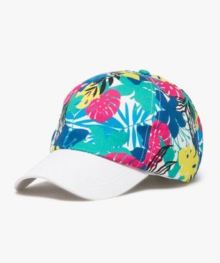 Casquette à motifs feuillage exotique fille vue1 - GEMO (JUNIOR) - GEMO