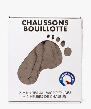 Chaussons bouillotte à chauffer au micro-ondes vue1 - GEMO (ACCESS) - GEMO