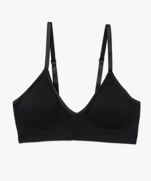 Brassière triangle sans armatures avec mousses amovibles vue9 - GEMO 4G FEMME - GEMO