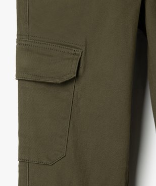 Pantalon garçon coupe cargo vue4 - GEMO (ENFANT) - GEMO