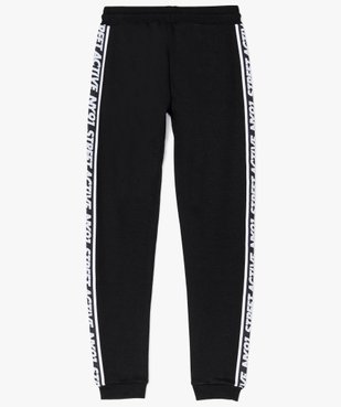 Pantalon de jogging en molleton avec bandes latérales imprimées vue3 - GEMO (JUNIOR) - GEMO